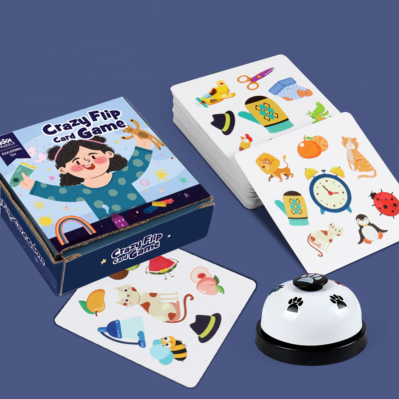 Cooperative Card Game - Cartes folles assorties pour enfants, jouet