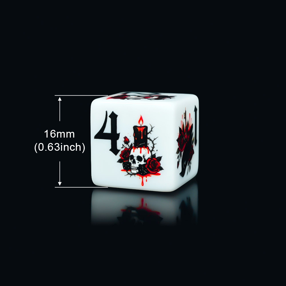 12 dés en acrylique D6 imprimé - Board Game Arena avis et prix