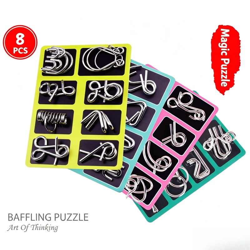 Ensemble de 8 puzzles métalliq - Board Game Idea avis et prix
