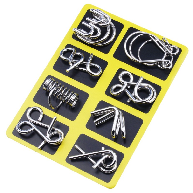 Ensemble de 8 puzzles métalliq - Board Game Idea avis et prix