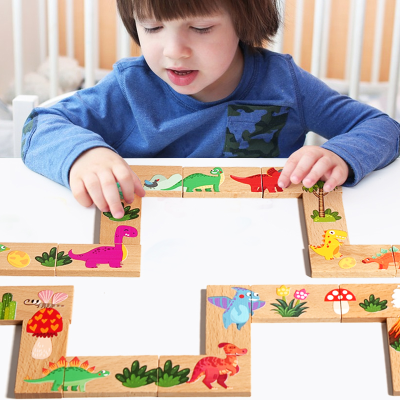 Domino dinosaure en bois, éche - Board Game Oath avis et prix