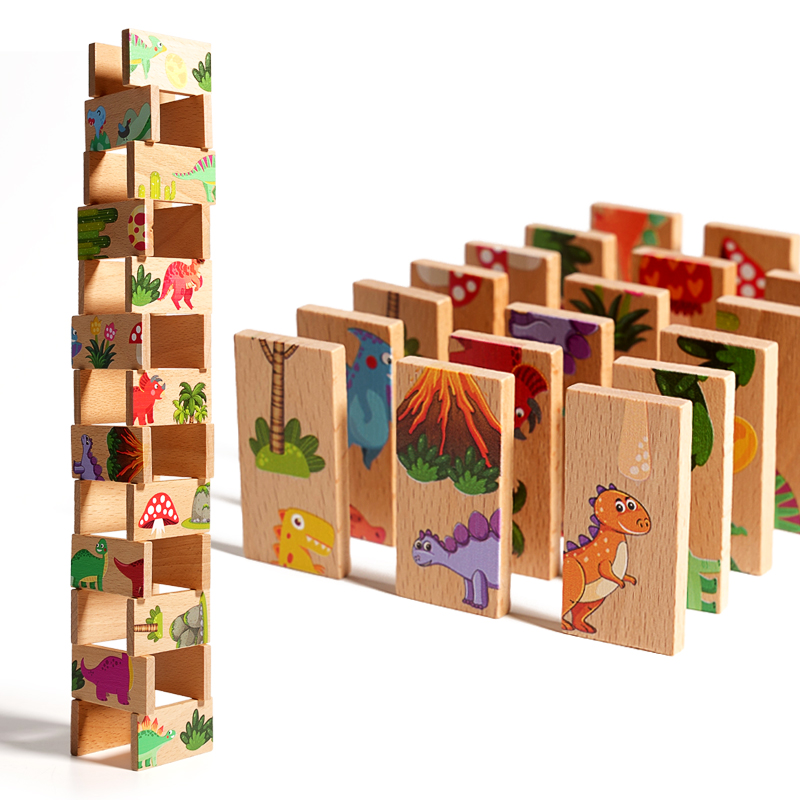 Domino dinosaure en bois, éche - Board Game Oath avis et prix