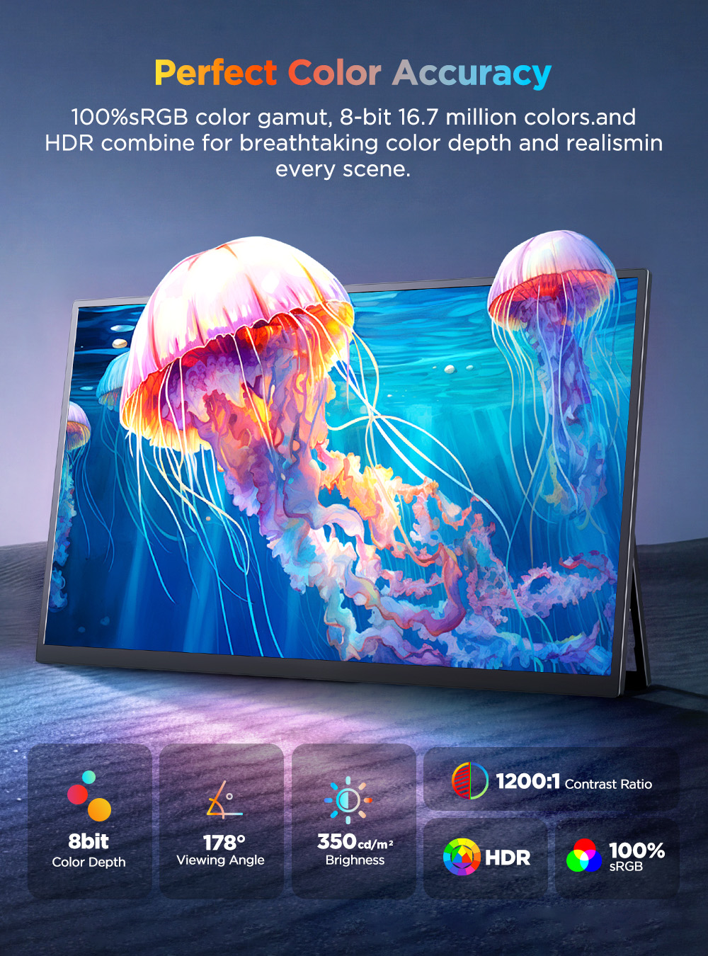 Moniteur portable UPERFECT 4K  - Board Game Journal avis et prix