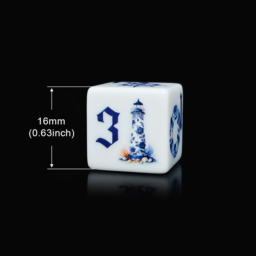 12 dés en acrylique bleus naut - Board Game Arena avis et prix